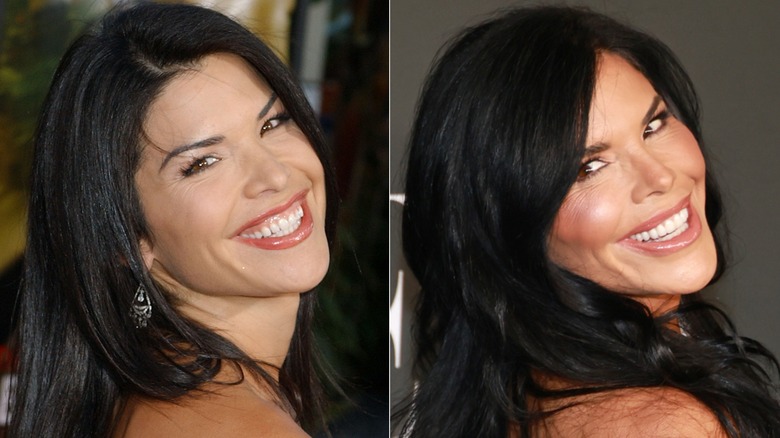 Lauren Sánchez in 2004 and 2023
