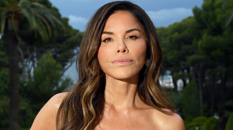 Lauren Sanchez with light-pink lip gloss