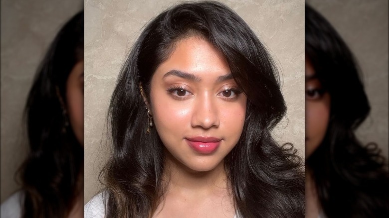 woman with natural makeup look