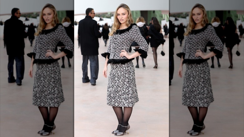 Lily-Rose Depp at the Chanel Haute Couture Spring/Summer show