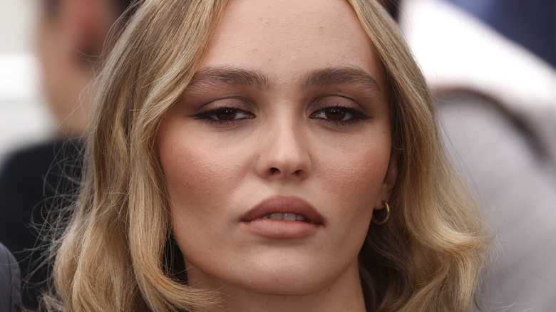 Lily-Rose Depp wearing a subtle smokey eye