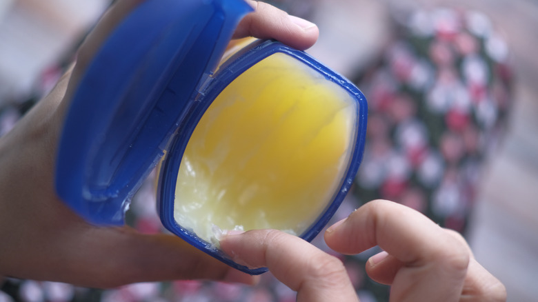 A tub of Vaseline
