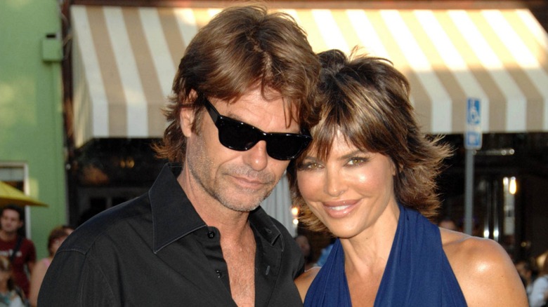 Lisa Rinna poses with husband Harry Hamlin.