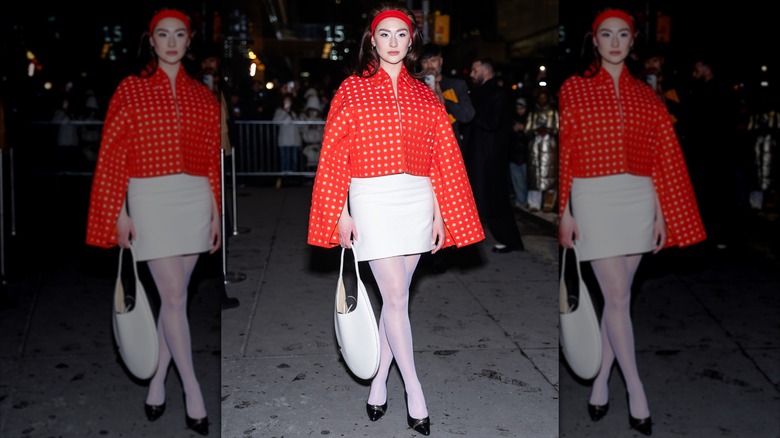 Lola Tung at New York Fashion Week in 2025.