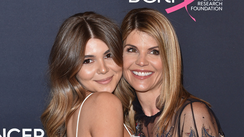 Olivia Jade Giannulli and Lori Loughlin smiling