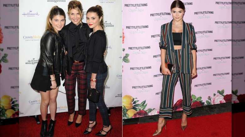 Olivia Jade in 2014 and 2017