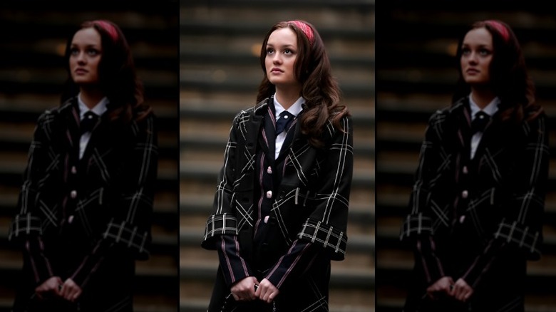 Blair Waldorf plaid headband