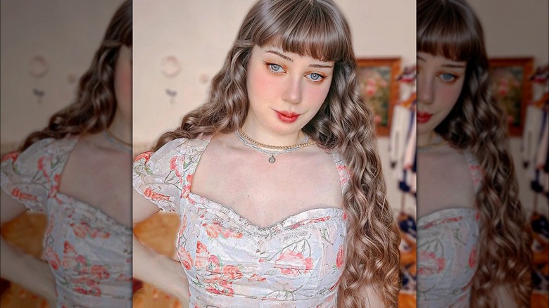 Woman with Coquette makeup