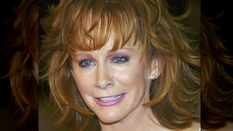 Reba McEntire with pink eyeshadow