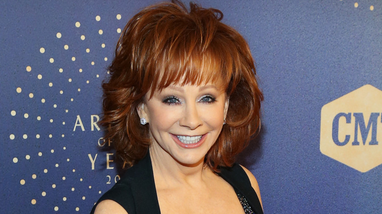 Reba McEntire shimmery eyeshadow