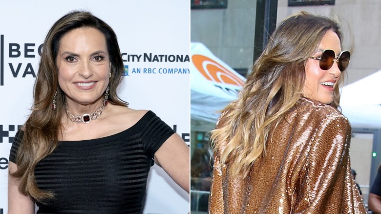 Mariska Hargitay with long hair