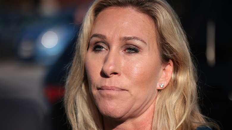 Marjorie Taylor Greene with a smokey eye