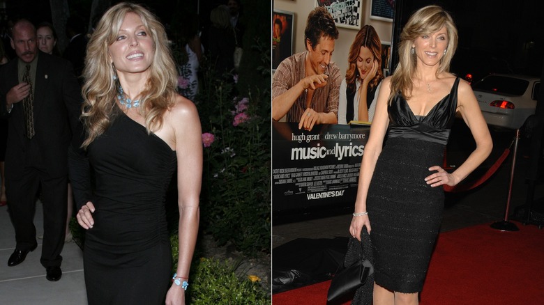 Marla Maples in little black dresses in 2006 and 2007