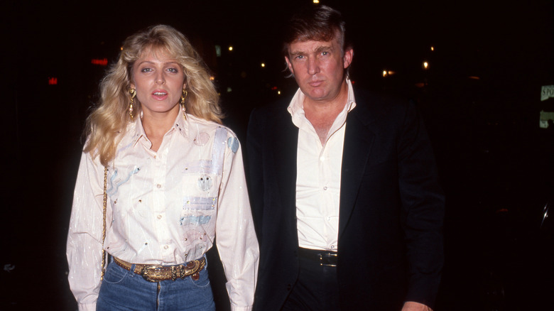 Marla Maples and Donald Trump in 1992