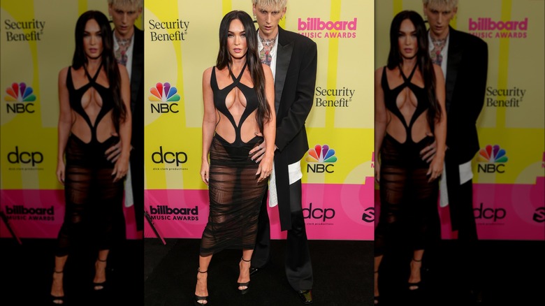 Megan Fox in cutout dress