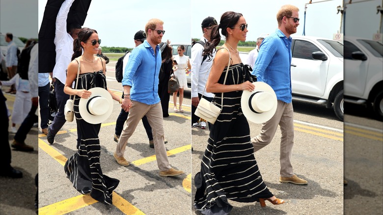 Meghan Markle and Prince Harry in Cartagena, Colombia in 2024.