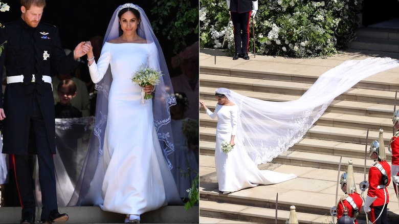 Meghan Markle and Prince Harry on their wedding day in May 2018