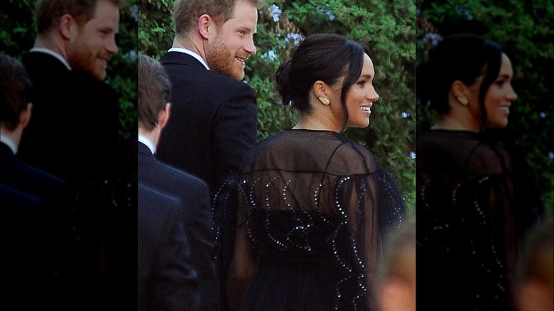 Meghan Markle and Prince Harry at Misha Nonoo's wedding.
