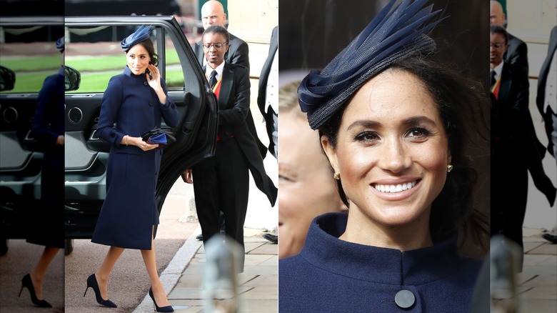 Meghan Markle attends Princess Eugenie's wedding in 2018.