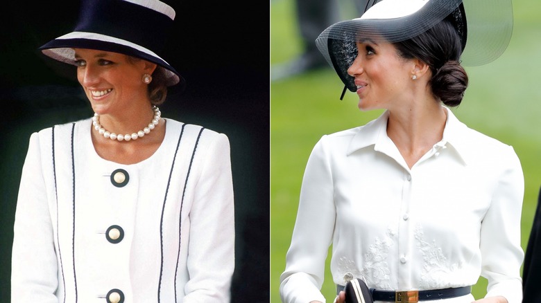 Princess Diana Meghan Markle white