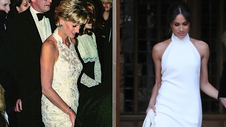 Meghan Markle Princess Diana white