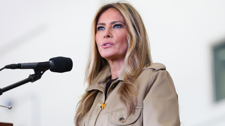 Melania Trump with blond hair