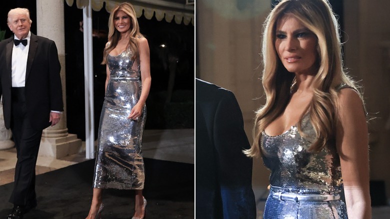 Donald and Melania Trump on New Year's Eve 2025