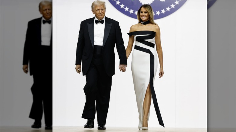 President Donald Trump and First Lady Melania at the inaugural ball