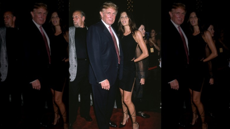 Donald Trump and Melania Knauss at the MTV VMAs