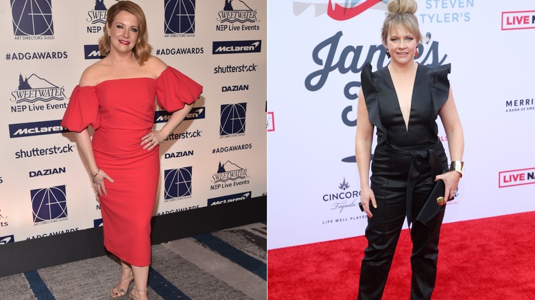 Melissa Joan Hart posing in 2020 and 2022