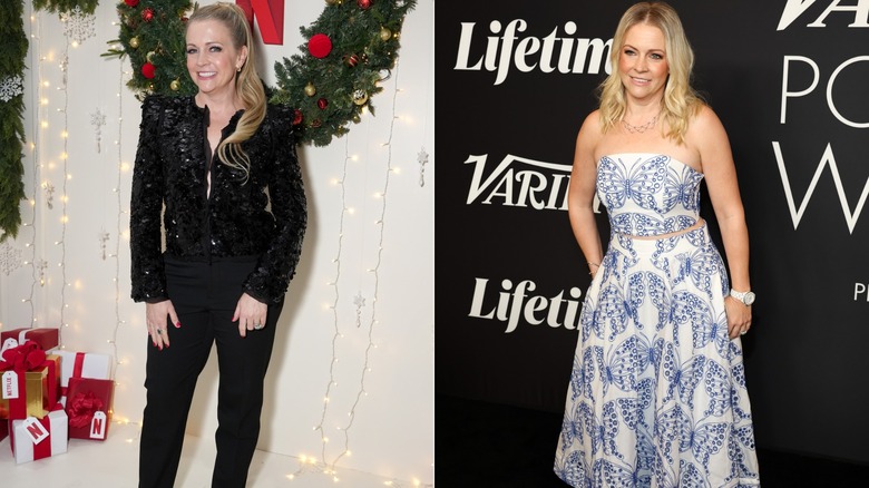 Melissa Joan Hart posing in 2025