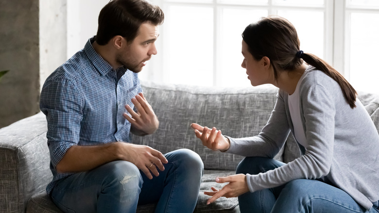 Man and woman argue