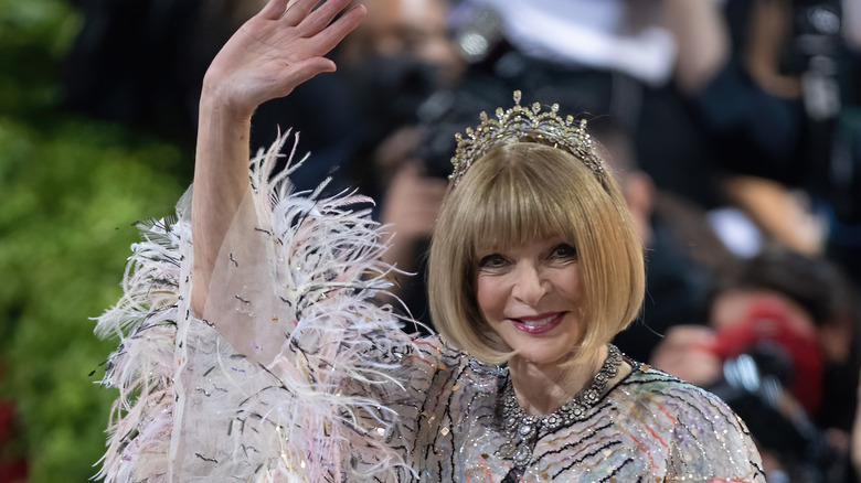 Anna Wintour Met Gala waving
