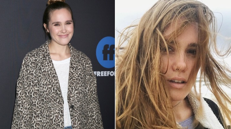 Eden Brolin poses on the red carpet and at the beach