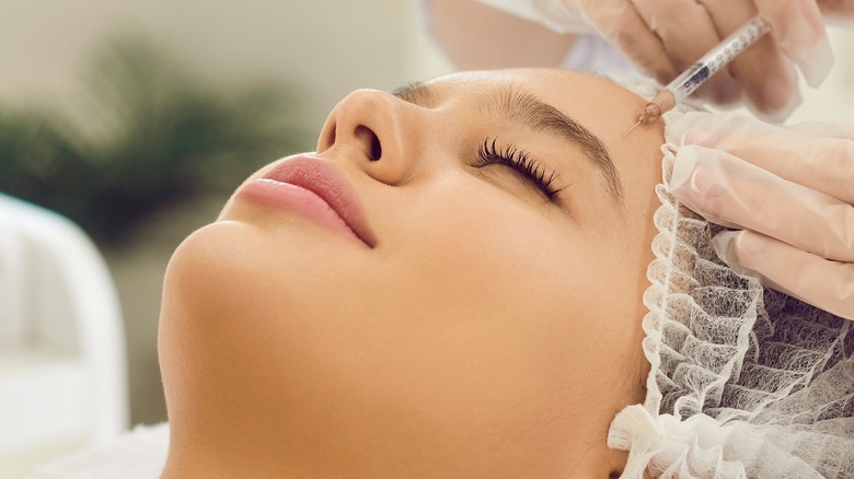 woman skin treatment