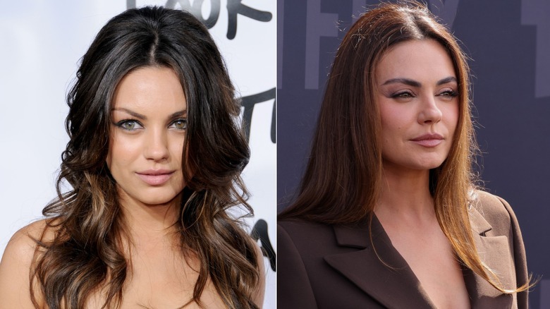 Mila Kunis with subtly colored hair