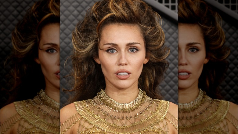 Miley Cyrus at the 2024 Grammy Awards.