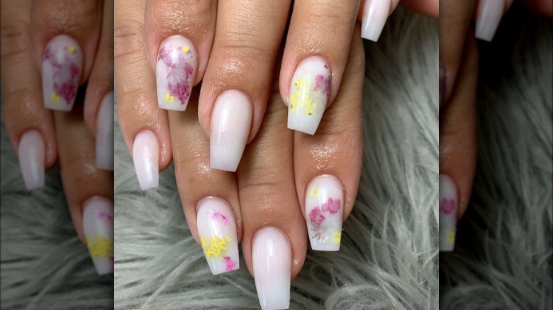 milk bath manicure