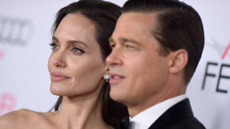 Angelina Jolie and Brad Pitt on the red carpet in 2015.