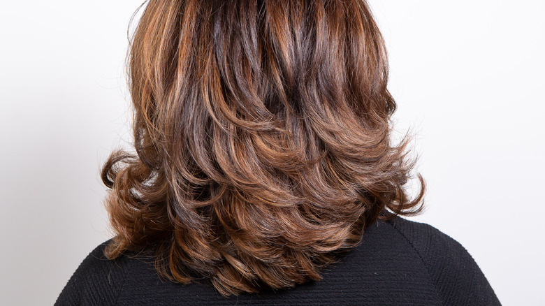 Medium-length haircut with layers