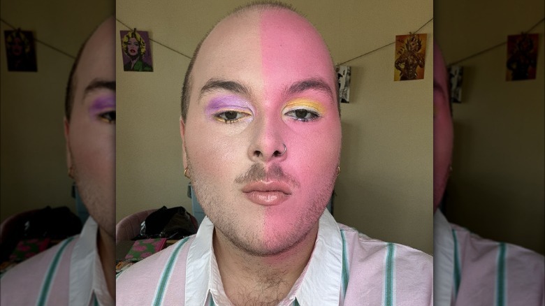 Pink color foundation