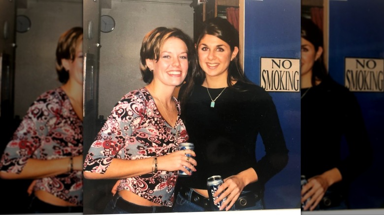 Dylan Dreyer and a friend smiling