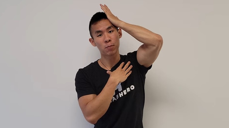 Neck rotations with resistance