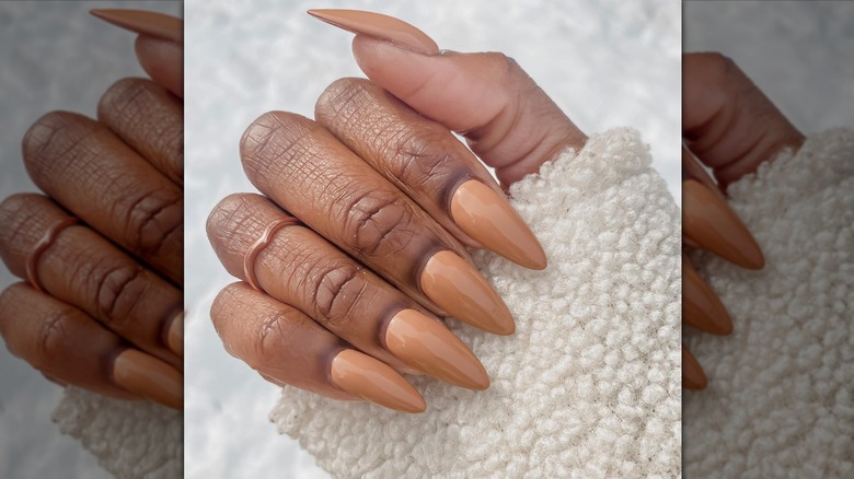 caramel fingernail polish