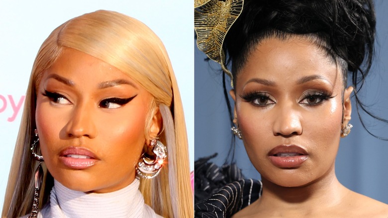 Nicki Minaj in 2023 and 2025