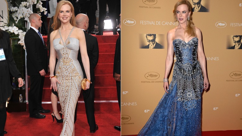 Nicole Kidman in 2012 and 2014