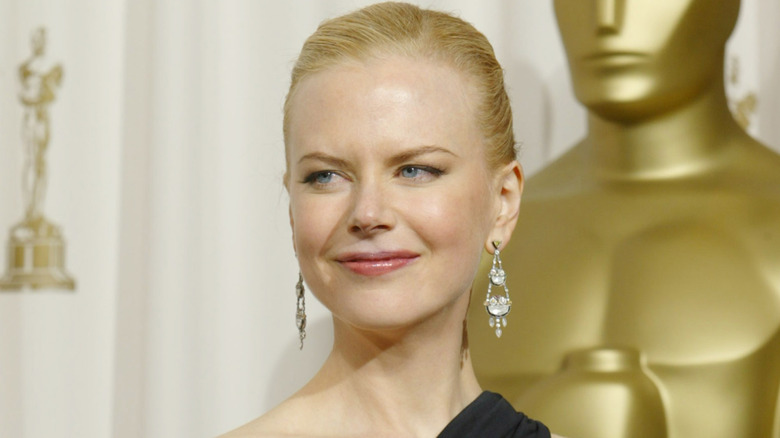 Nicole Kidman at the Oscars where she won an award for 