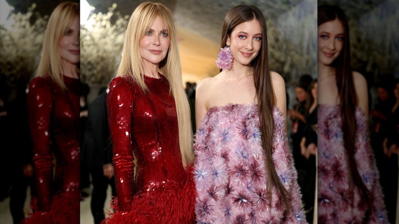 Nicole Kidman and daughter Sunday Rose Urban at the Met Gala