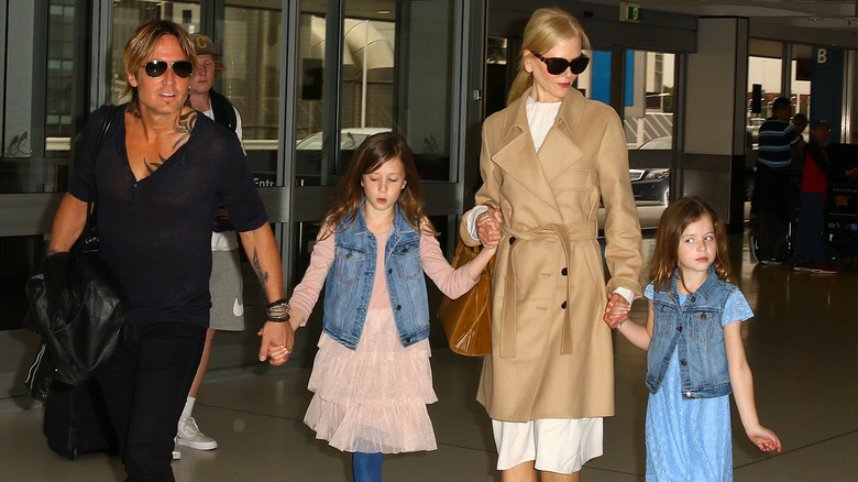 Keith Urban, Sunday Rose, Nicole Kidman, and Faith Margaret