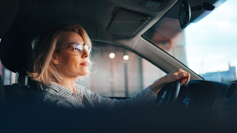 woman driving